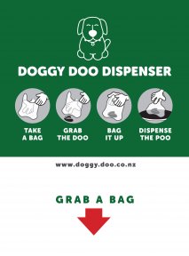 Dog Bin Dispenser Sticker